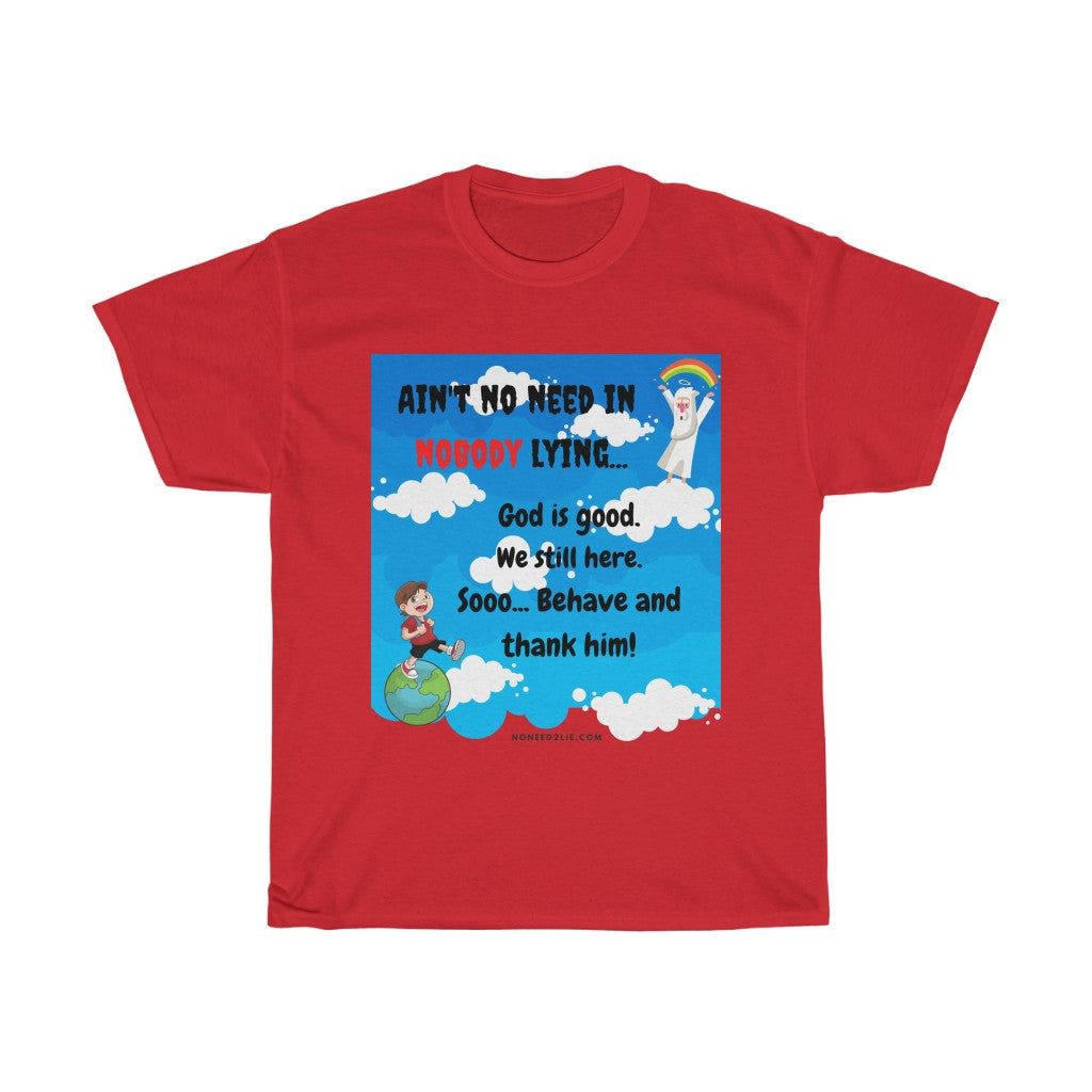 Women's Heavy Cotton Tee - God is good.