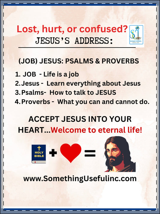 Framed Poster, Multi-Color - Jesus's Address