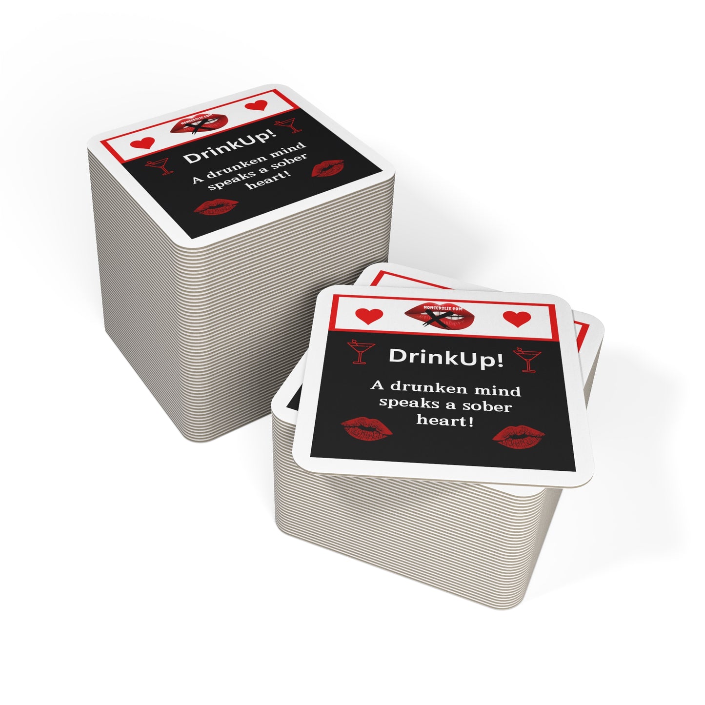 Coasters that keeps people more truthful (50, 100 pcs)