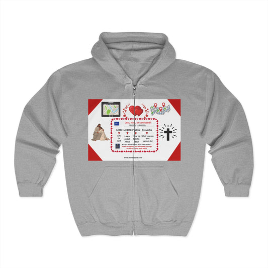 GPS - Jesus' Address - Zip Hoodie