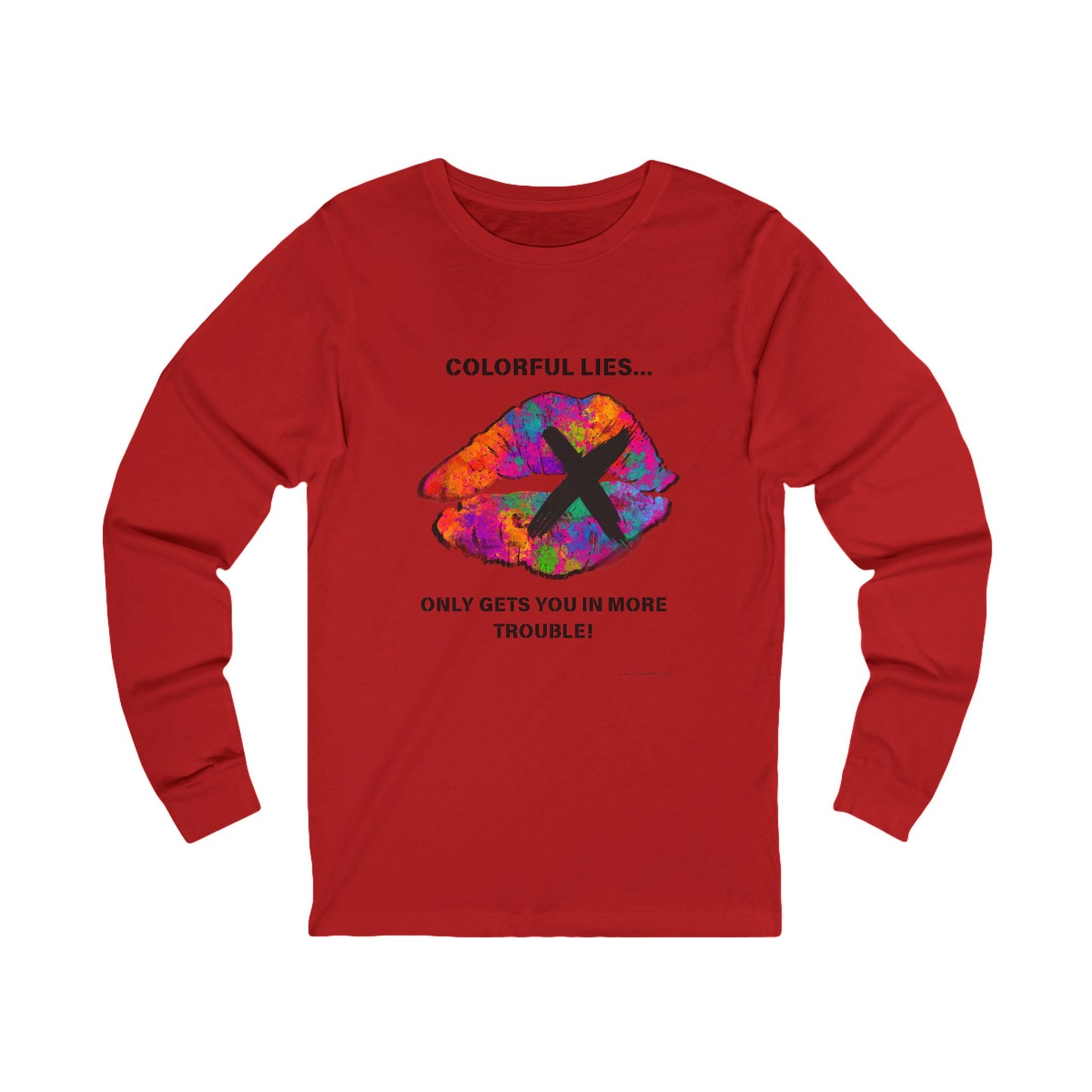 Colorful Lies Unisex Long Sleeve Tee,