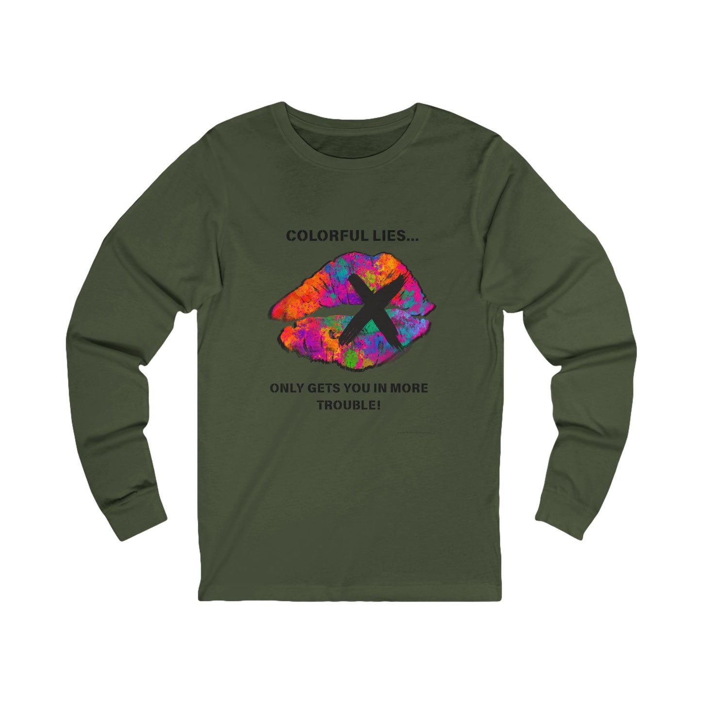 Colorful Lies Unisex Long Sleeve Tee,