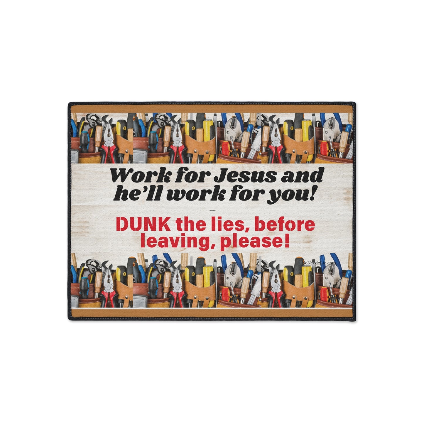 Heavy Duty Bathroom Foor Mat - Dunk the lies before leaving!