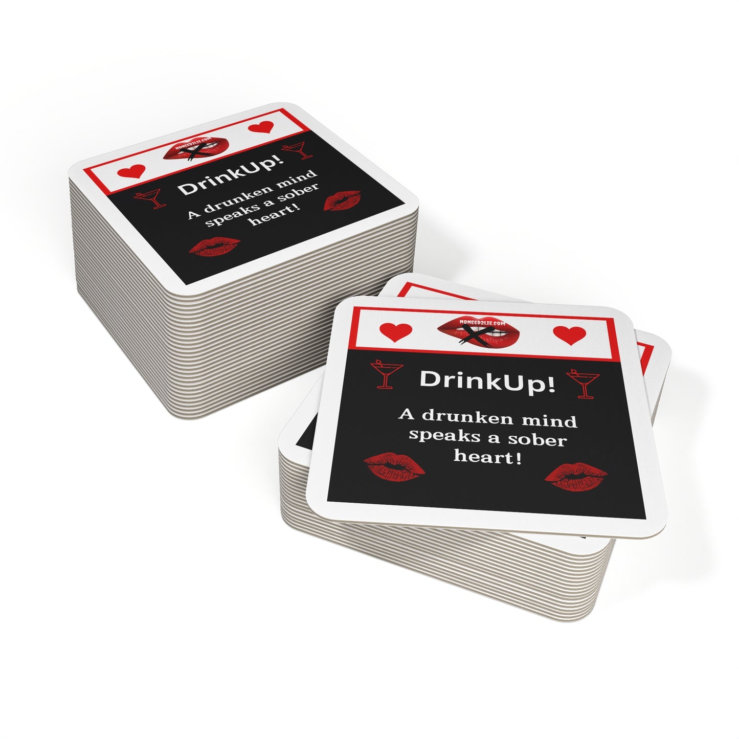 Coasters that keeps people more truthful (50, 100 pcs)