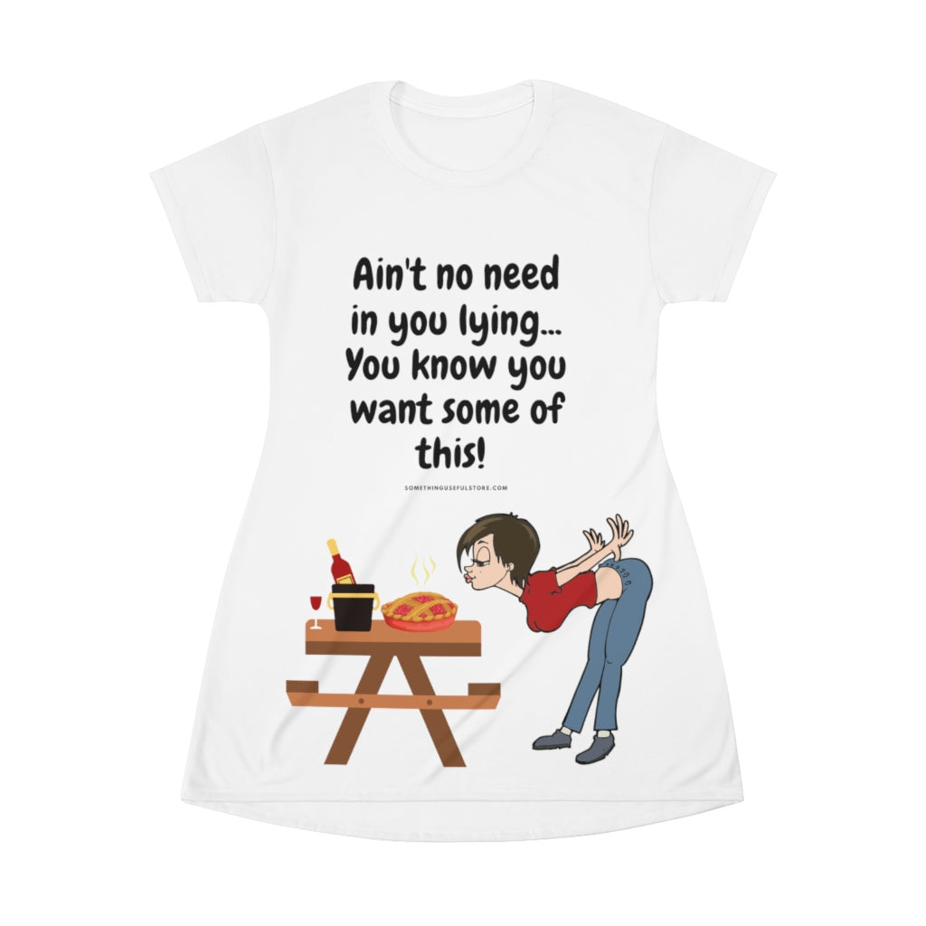 Sweet hot apple pie ladies? - All Over Print T-Shirt Dress