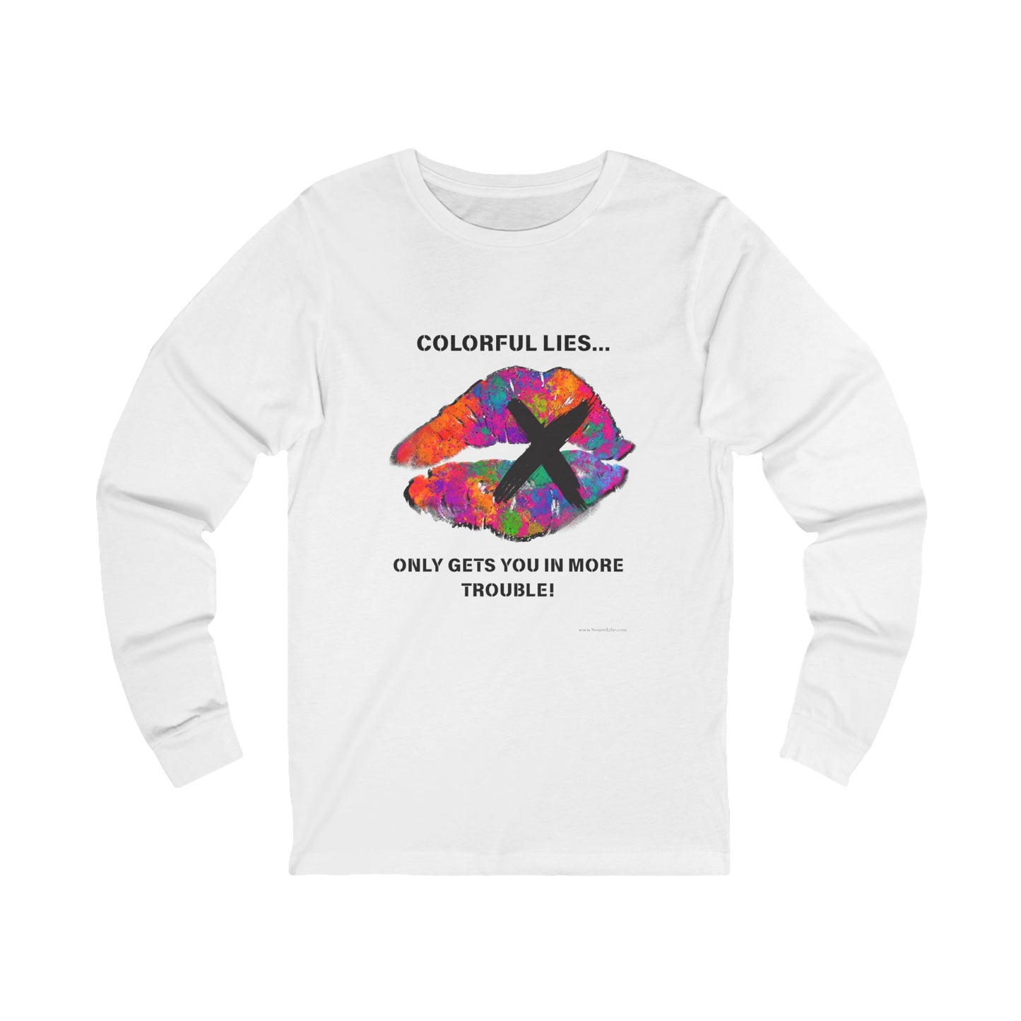 Colorful Lies Unisex Long Sleeve Tee,