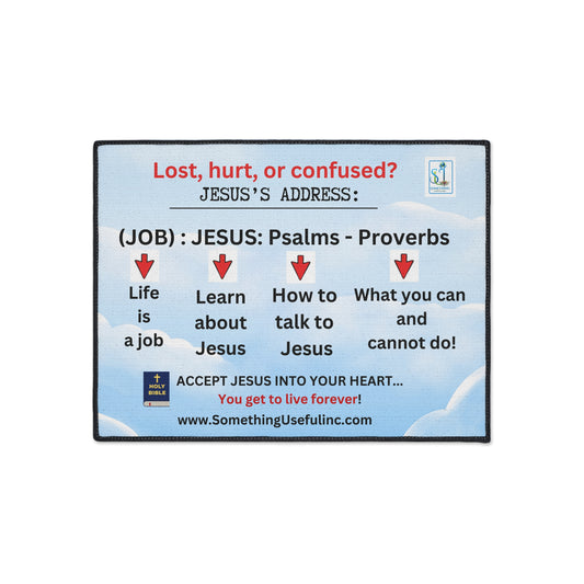 Heavy Duty Floor Mat -Jesus' GPS Address