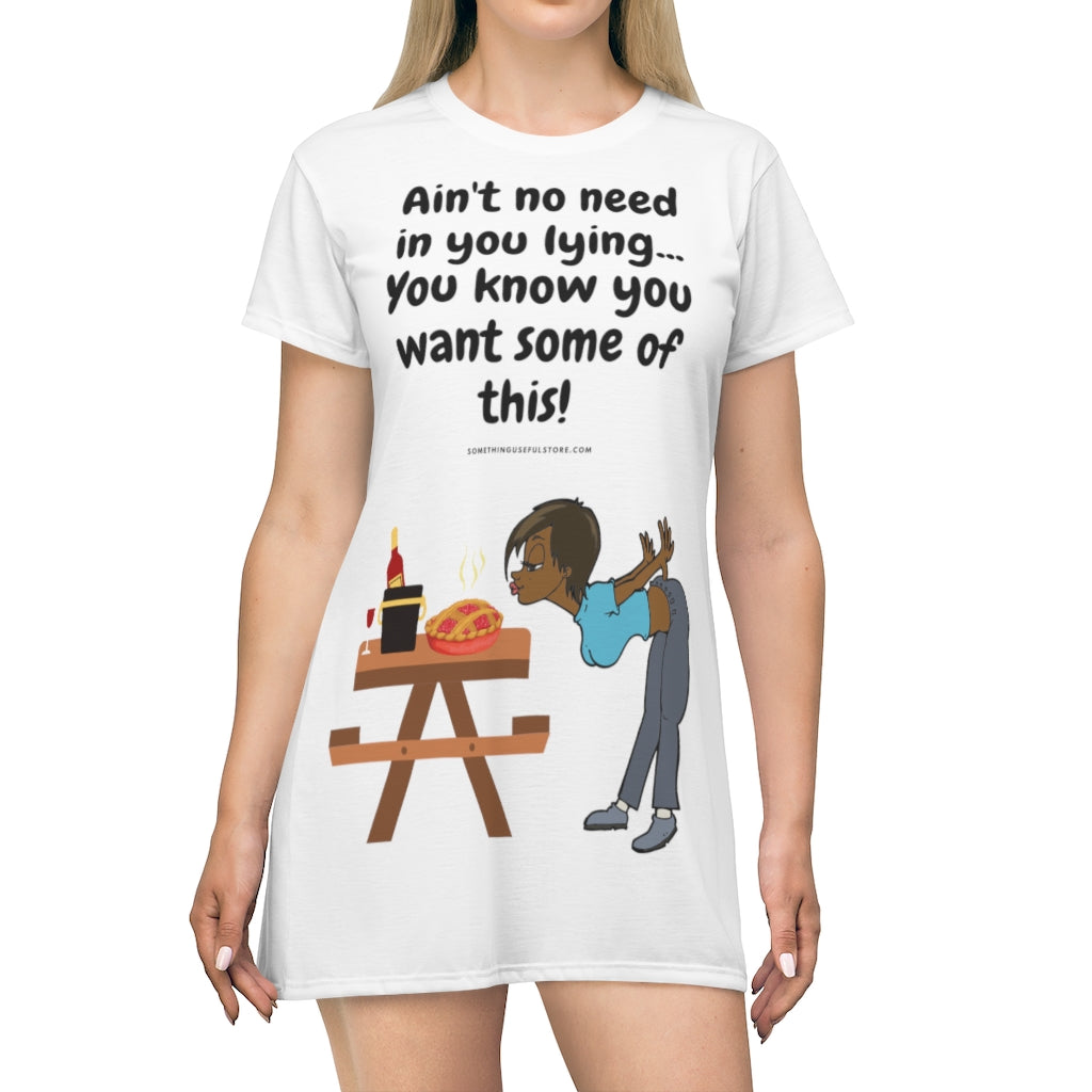 Sweet hot apple pie ladies? All Over Print T-Shirt Dress