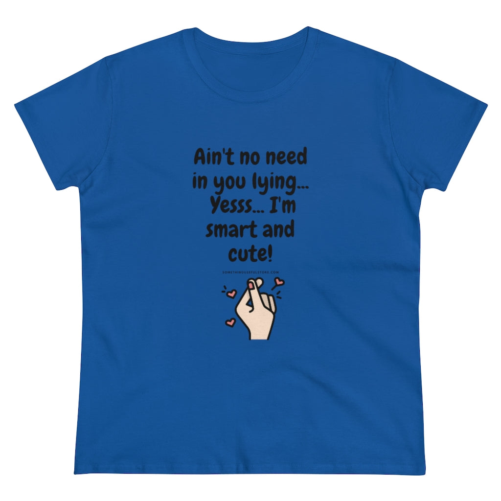 Yesss... I'm smart and cute | Women's Heavy Cotton Tee