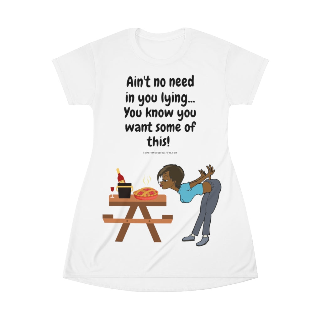 Sweet hot apple pie ladies? All Over Print T-Shirt Dress