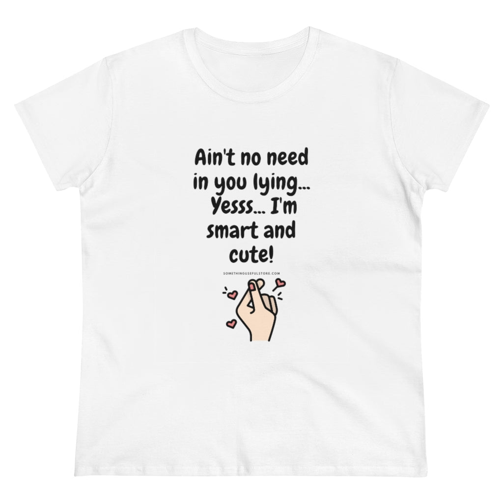 Yesss... I'm smart and cute | Women's Heavy Cotton Tee