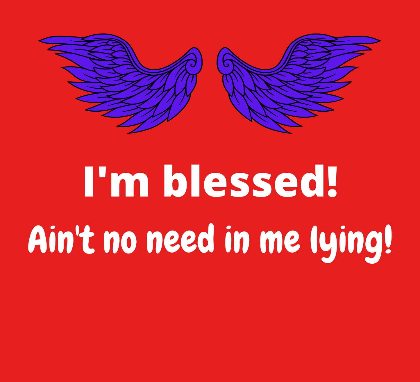 I'm blessed! Ain't no need in me lying! - Unisex Heavy Blend™ Full Zip Hooded Sweatshirt