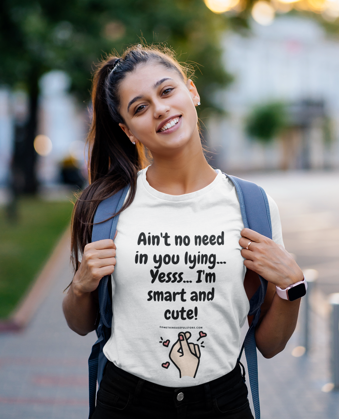 Yesss... I'm smart and cute | Women's Heavy Cotton Tee