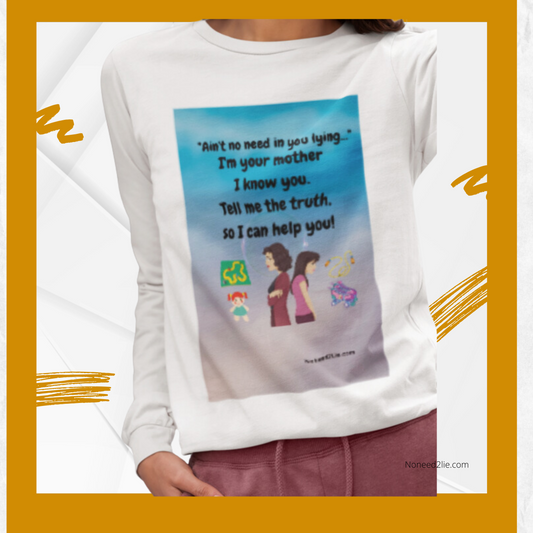 Women's Jersey Long Sleeve Tee- Tell me the truth daughter, so I can help