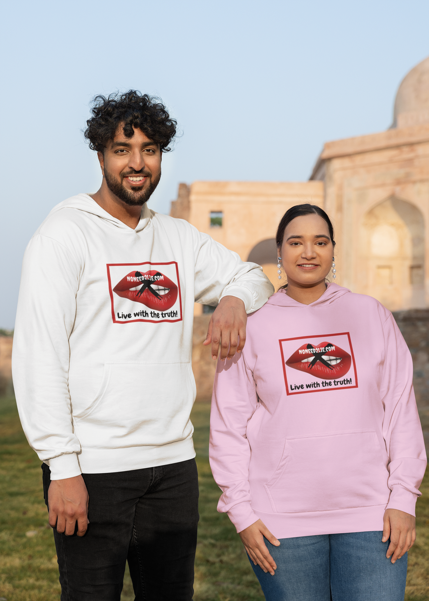 Hooded Sweatshirt -Live with the truth!