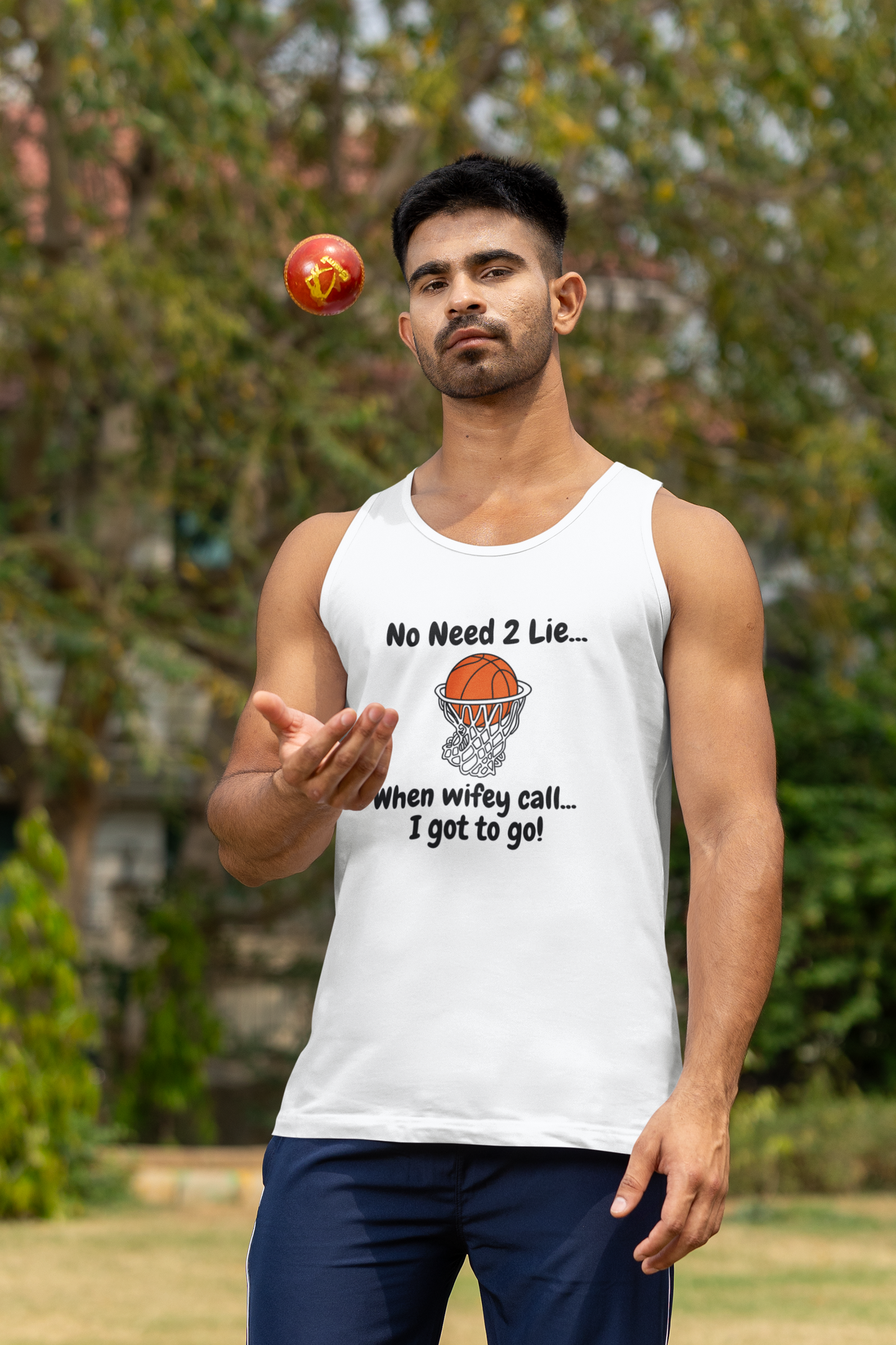Unisex Jersey Tank- When my wifey call...I got to go!