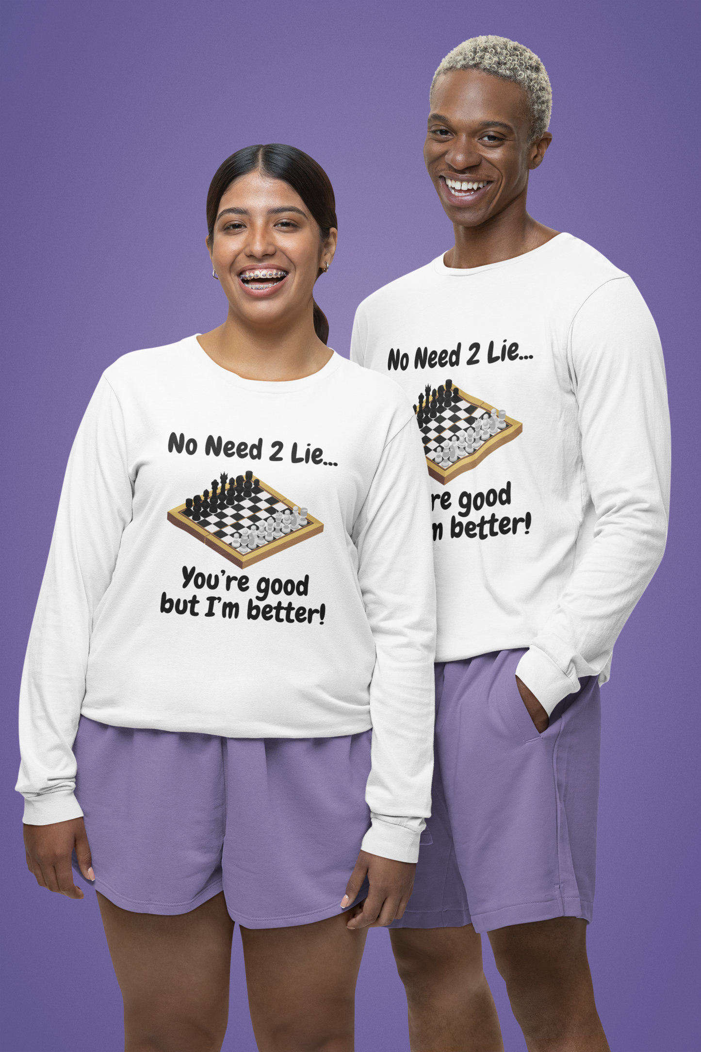Unisex Lightweight Long Sleeve Tee- You're good but I'm better!