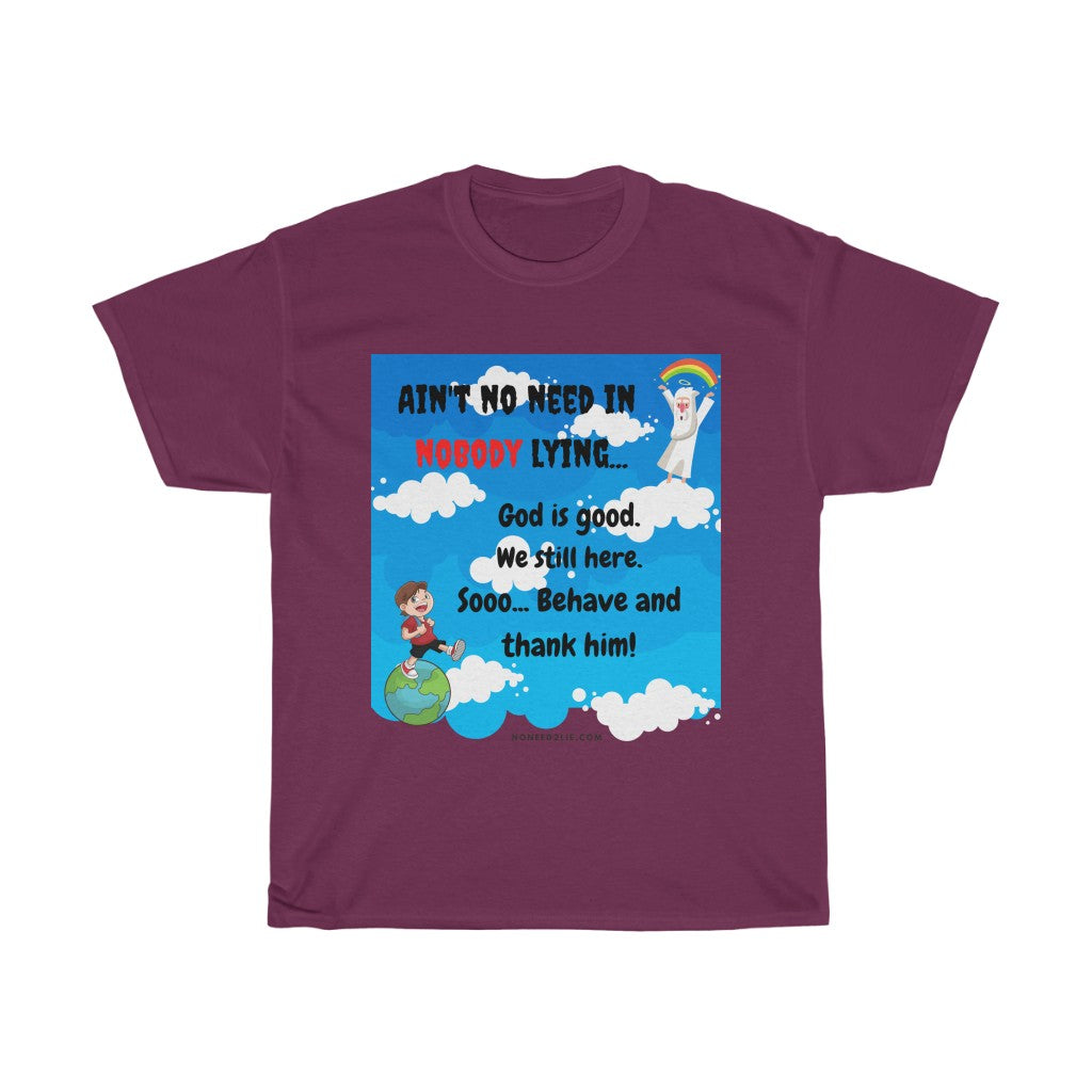 Women's Heavy Cotton Tee - God is good.