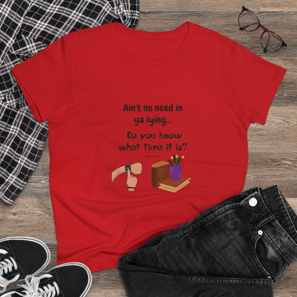 Women's/ Men's Heavy Cotton Tee- "Do you know what time it is?"
