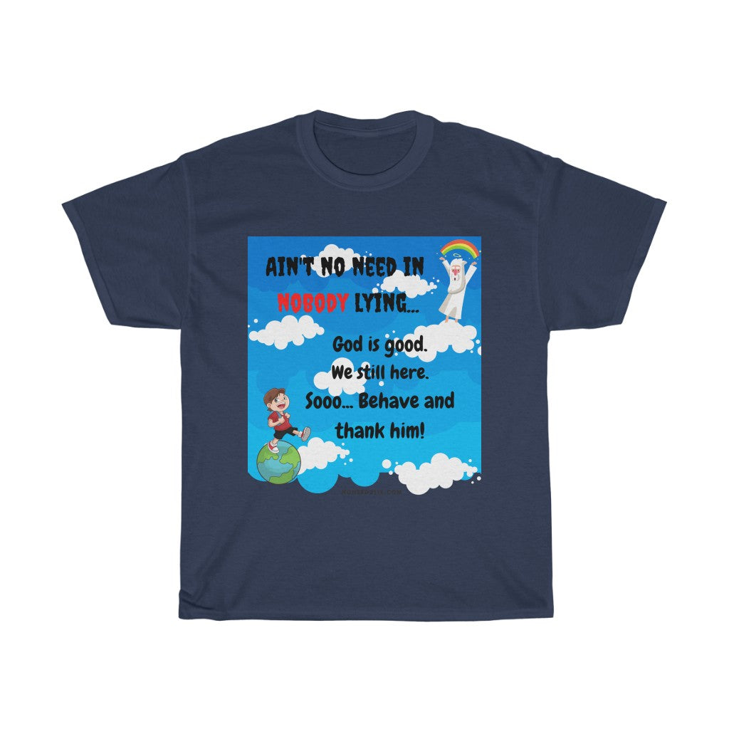 Women's Heavy Cotton Tee - God is good.