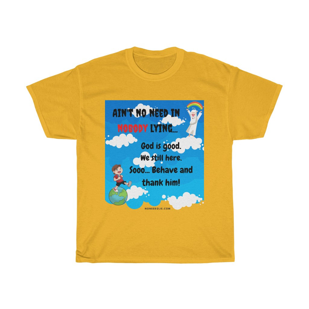 Women's Heavy Cotton Tee - God is good.