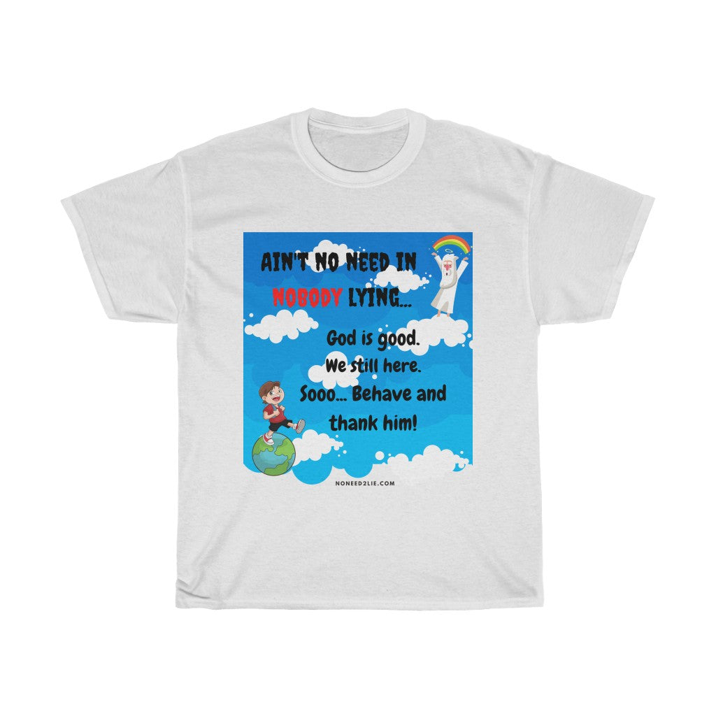 Women's Heavy Cotton Tee - God is good.