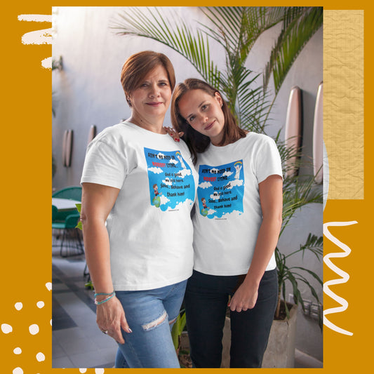 Women's Heavy Cotton Tee - God is good.