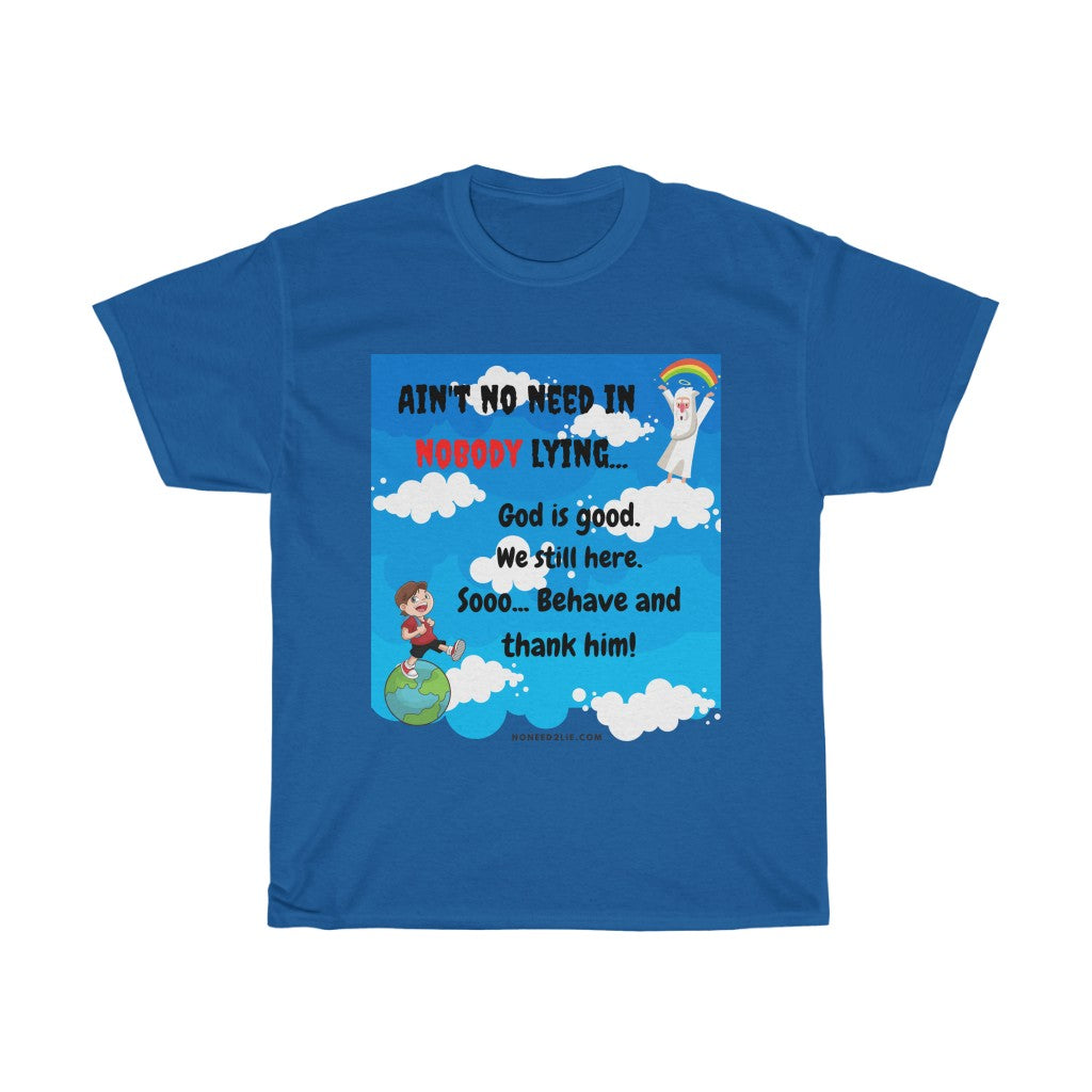 Women's Heavy Cotton Tee - God is good.