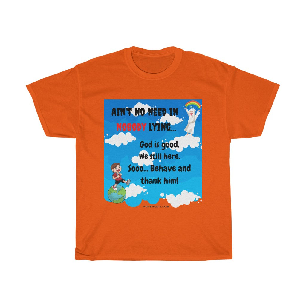 Women's Heavy Cotton Tee - God is good.