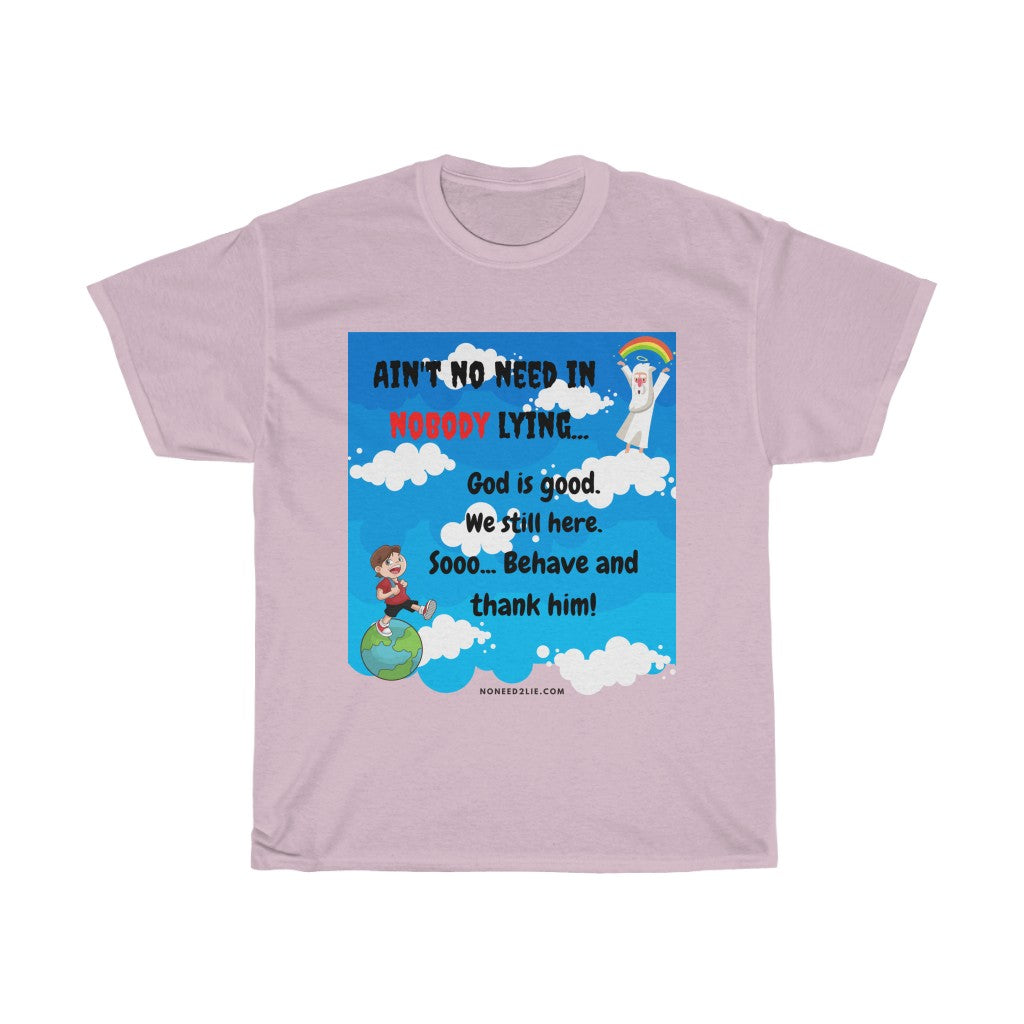 Women's Heavy Cotton Tee - God is good.