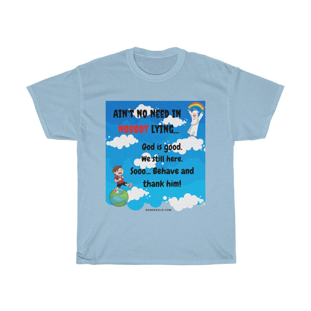 Women's Heavy Cotton Tee - God is good.